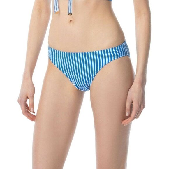 Michael Michael Kors Classic Bikini Bottom Sz  Large Blue & White Stripes NEW - Picture 8 of 8